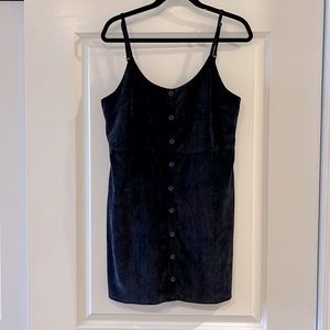 Urban outfitters corduroy navy dress
